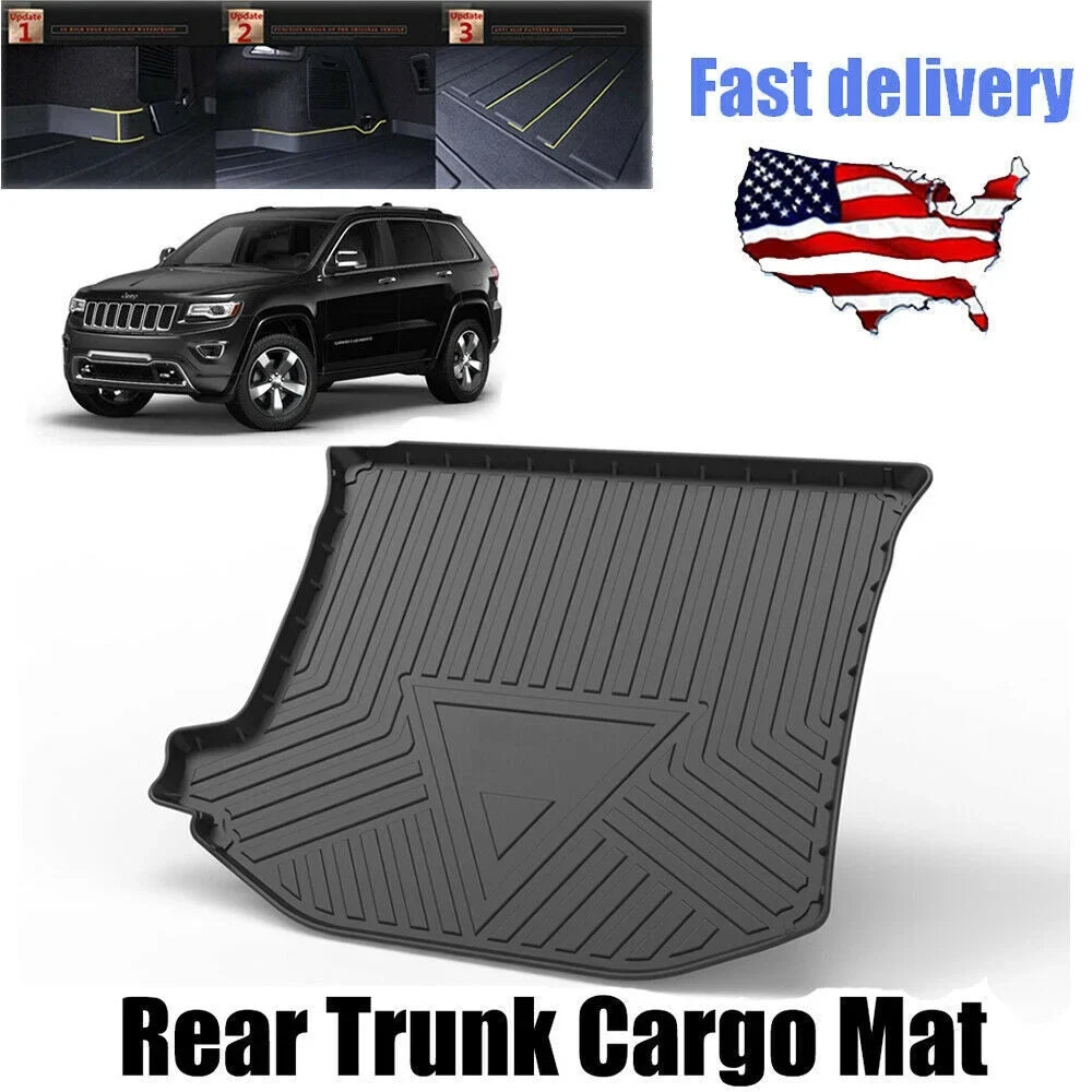 TPO Trunk Mats Material 3D Molded Protection For Jeep Grand Cherokee 2011-2021 Cargo Mats