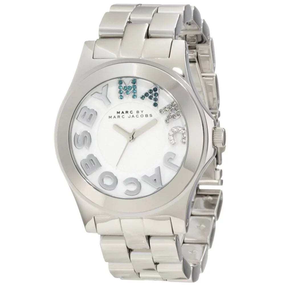 Marc by Marc Jacobs Women's MBM3136 Rivera Ivory Dial Sizetainless Sizeteel Bracelet Watch