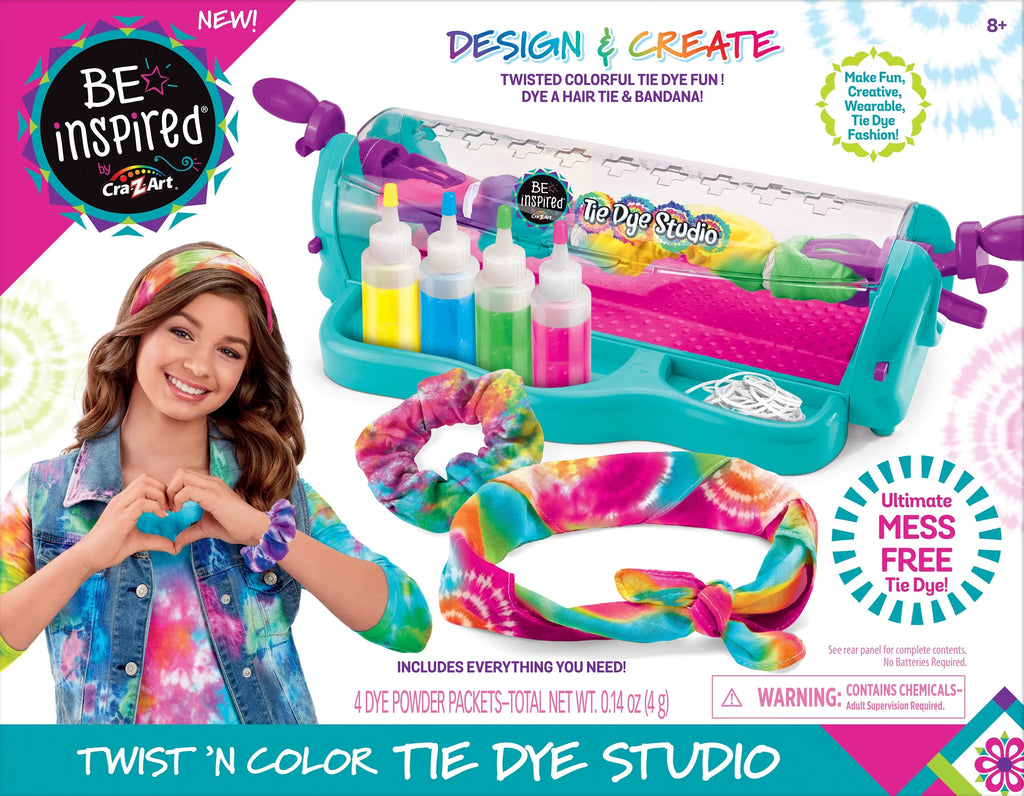 Cra-Z-Art Be Inspired Twist & Color Tie Dye Unisex Sizetudio, Ages 8 and up