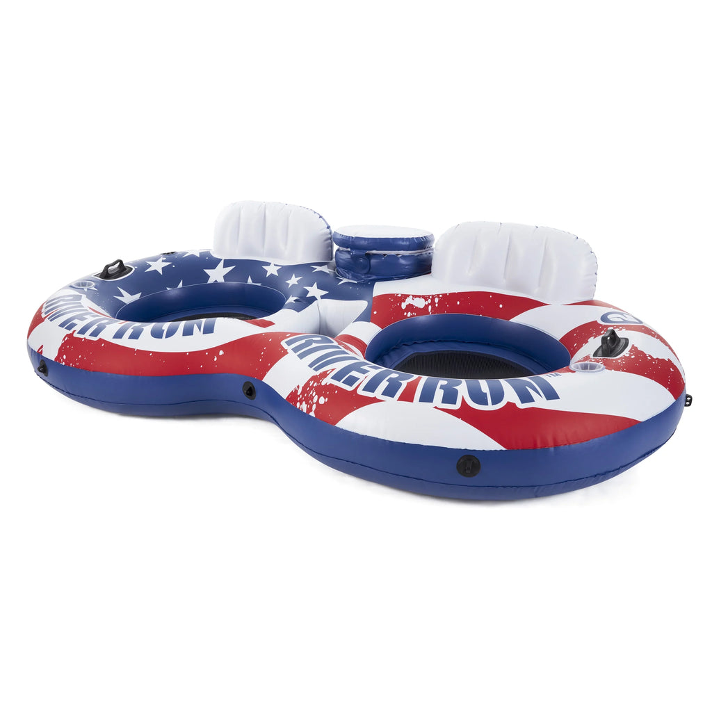 Intex American Flag 2 Person Float  & River Run II 2 Person Float