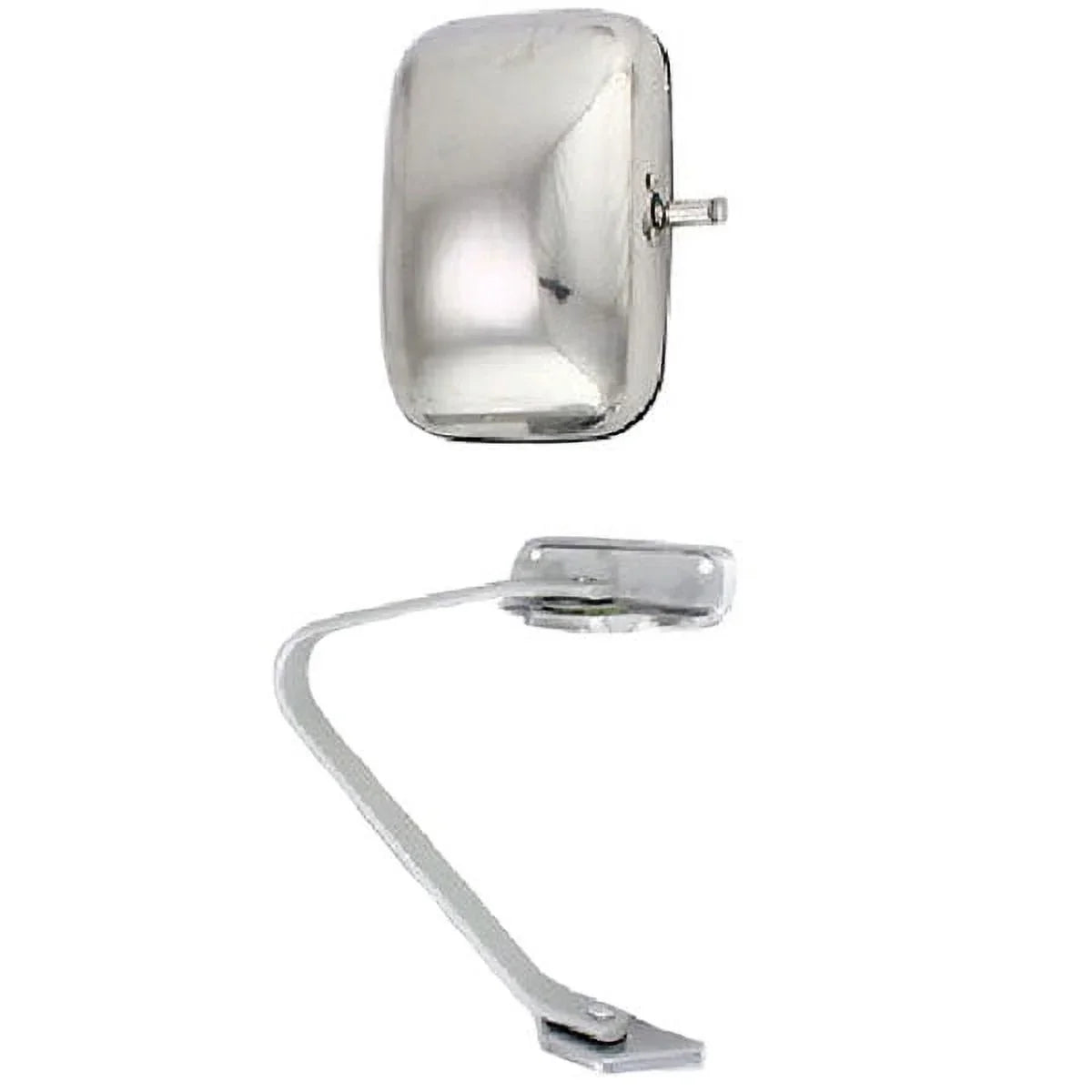 For 87-91 F-Sizeeries Pickup Truck Rear View Sizewing Lock Mirror Chrome RH Right Sizeide