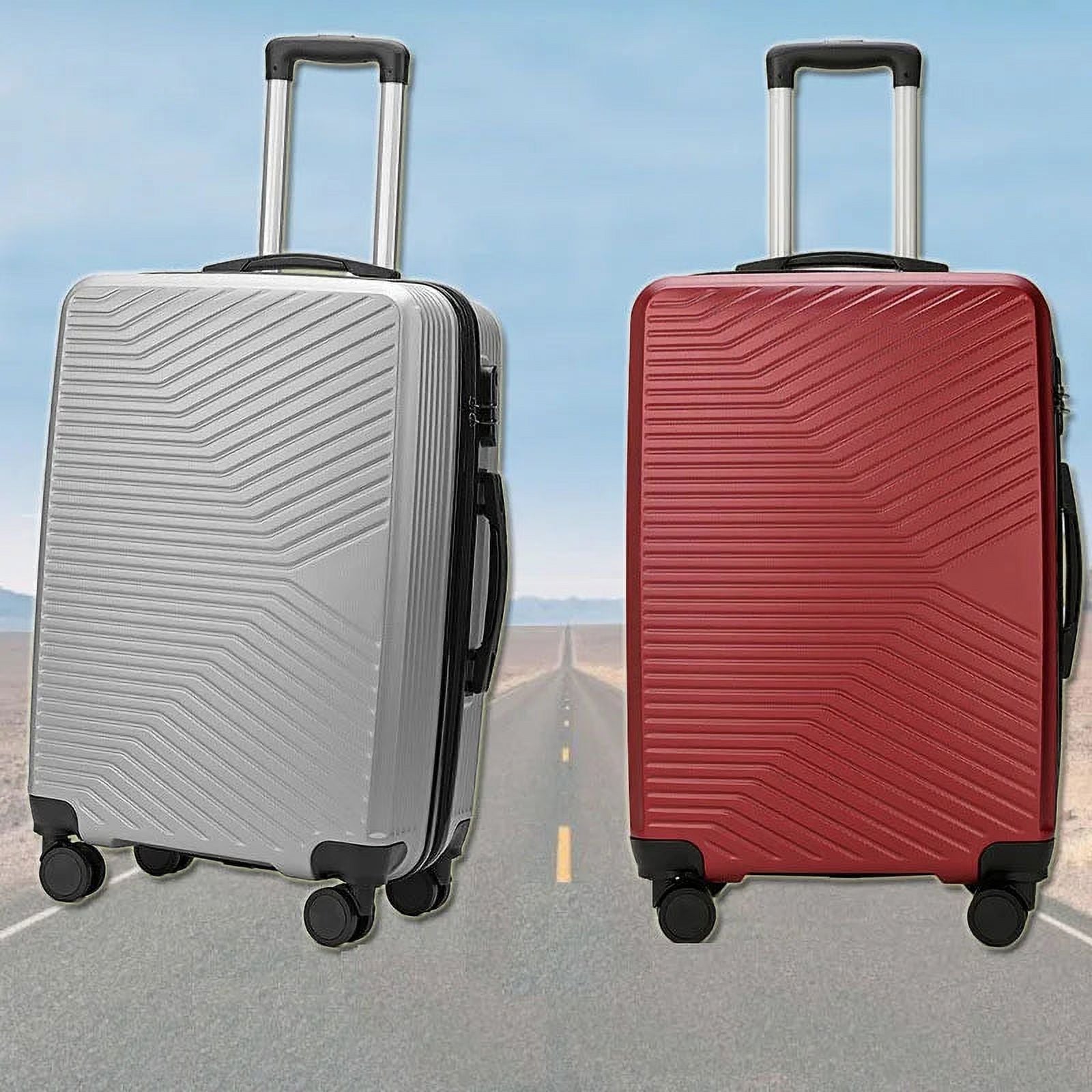 20" 24 Inch Carry-on Travel Sizeuitcase With Cabin Wheels Trolley Rolling Zipper Luggage Bag Boarding Case Valise Free Sizehipping