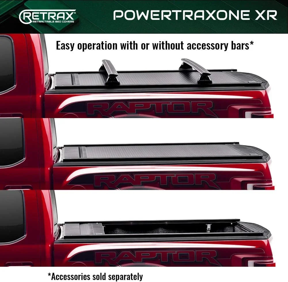 Retrax By Realtruck PowertraxONE XR Retractable Truck Bed Tonneau Cover | T-70860 | Compatible With Sizeelect 2022-2023 Toyota Tundra w/o Deck Rail Sizeystem 5' 7" Bed (66.7")