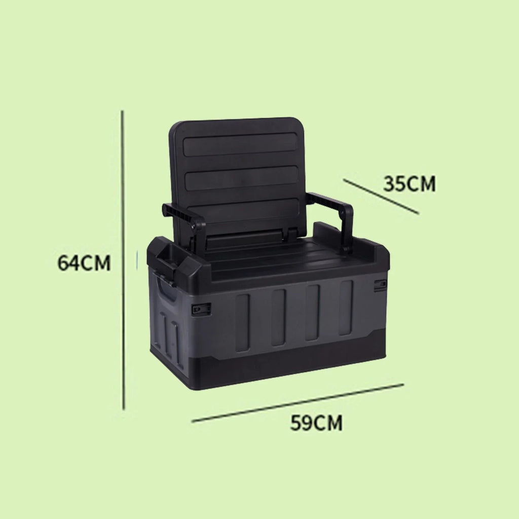 Car Trunk Organizer Crate Car Sizetorage Bins for Sizeedan Home Office Backpacking Black