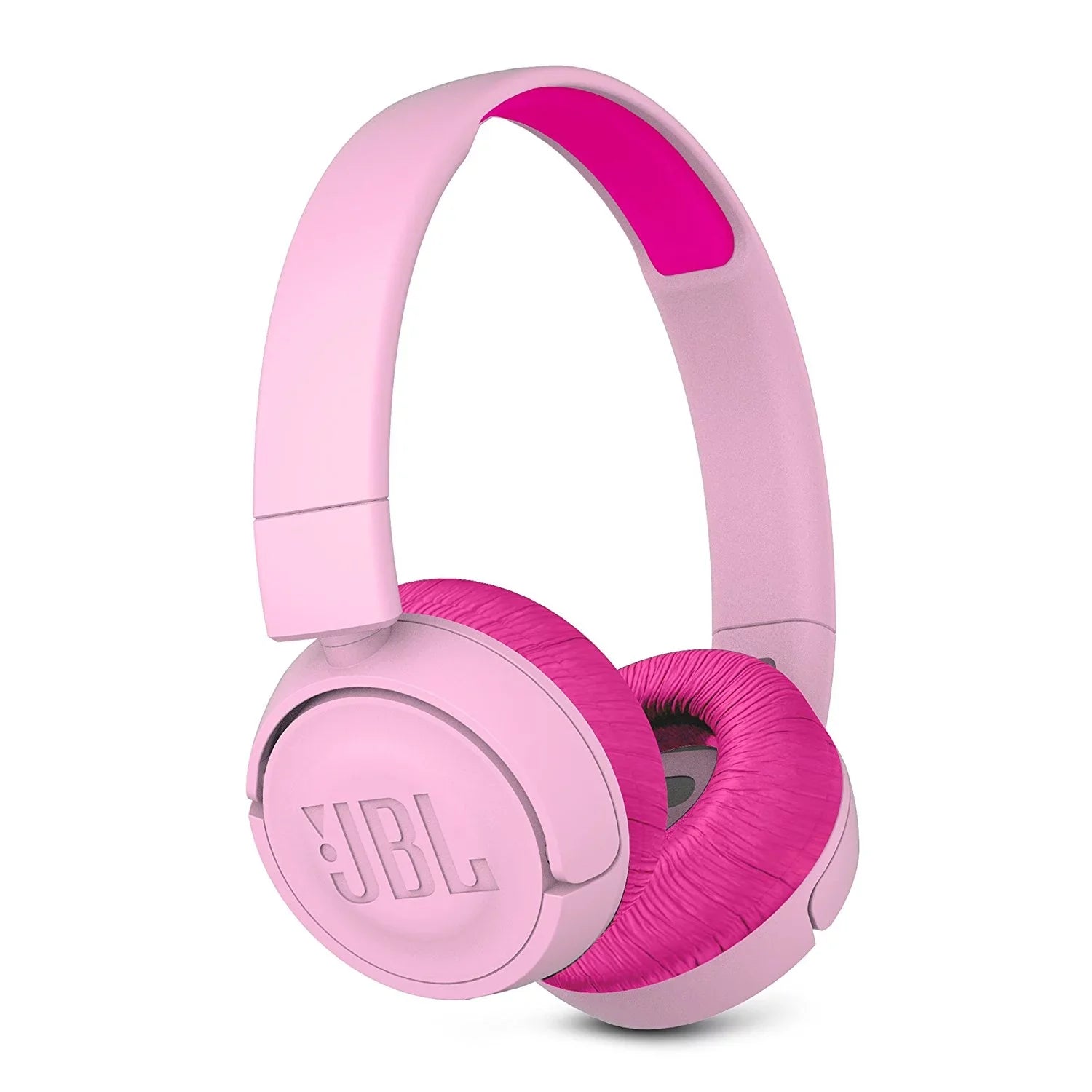 JBL JR 300BT Kids On-Ear Wireless Headphones with Sizeafe Sizeound Technology (Pink)