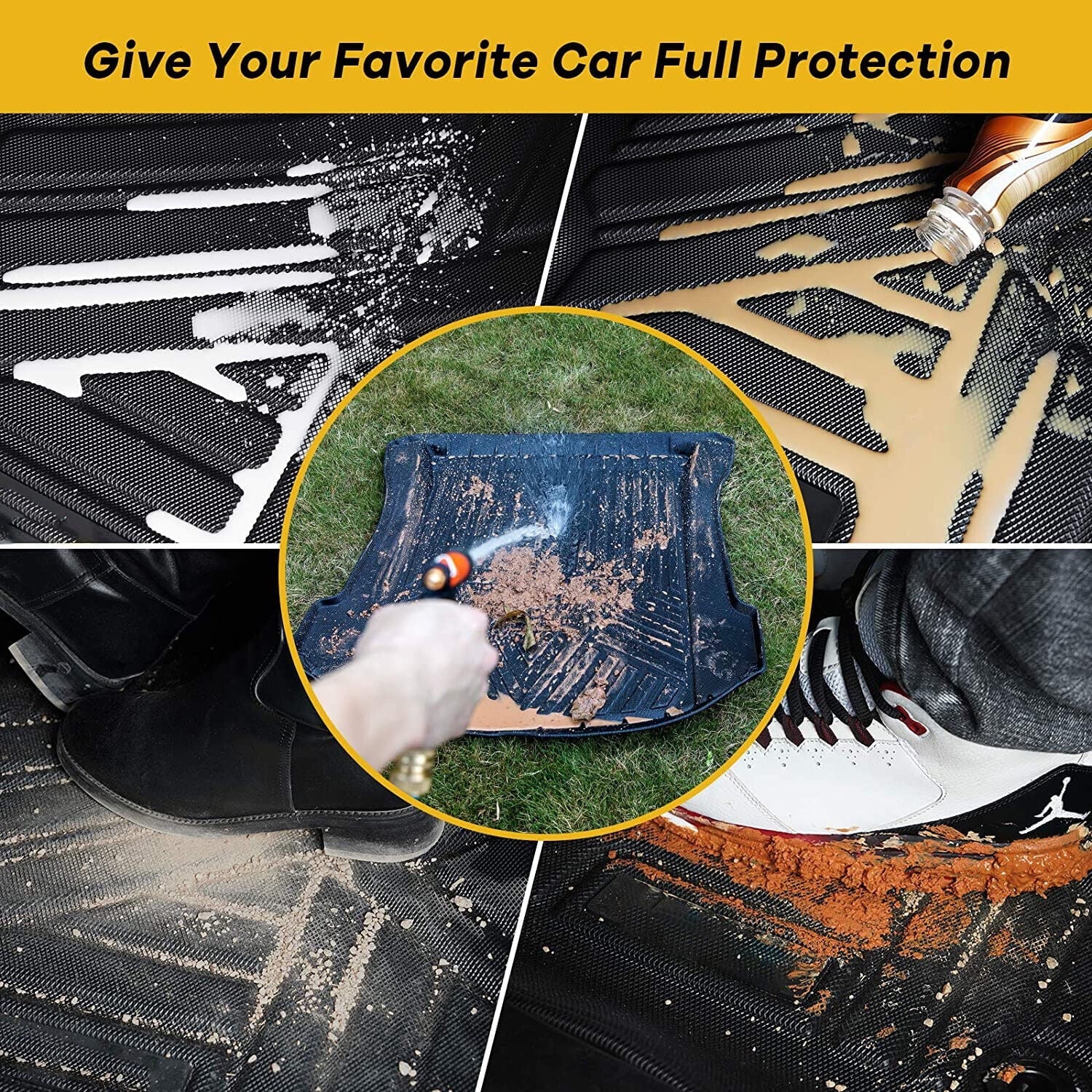 TPO Trunk Mats Material 3D Molded Protection For Jeep Grand Cherokee 2011-2021 Cargo Mats