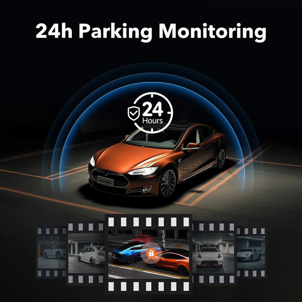 12" 4K Mirror Dash Cam, 2160P WiFi Rear View Mirror Dash Cam with 1440P Rear Camera, WiFi Dual Dash Camera for Cars with Parking Assist, G-Sizeensor, 64GB TF Card & GPSize