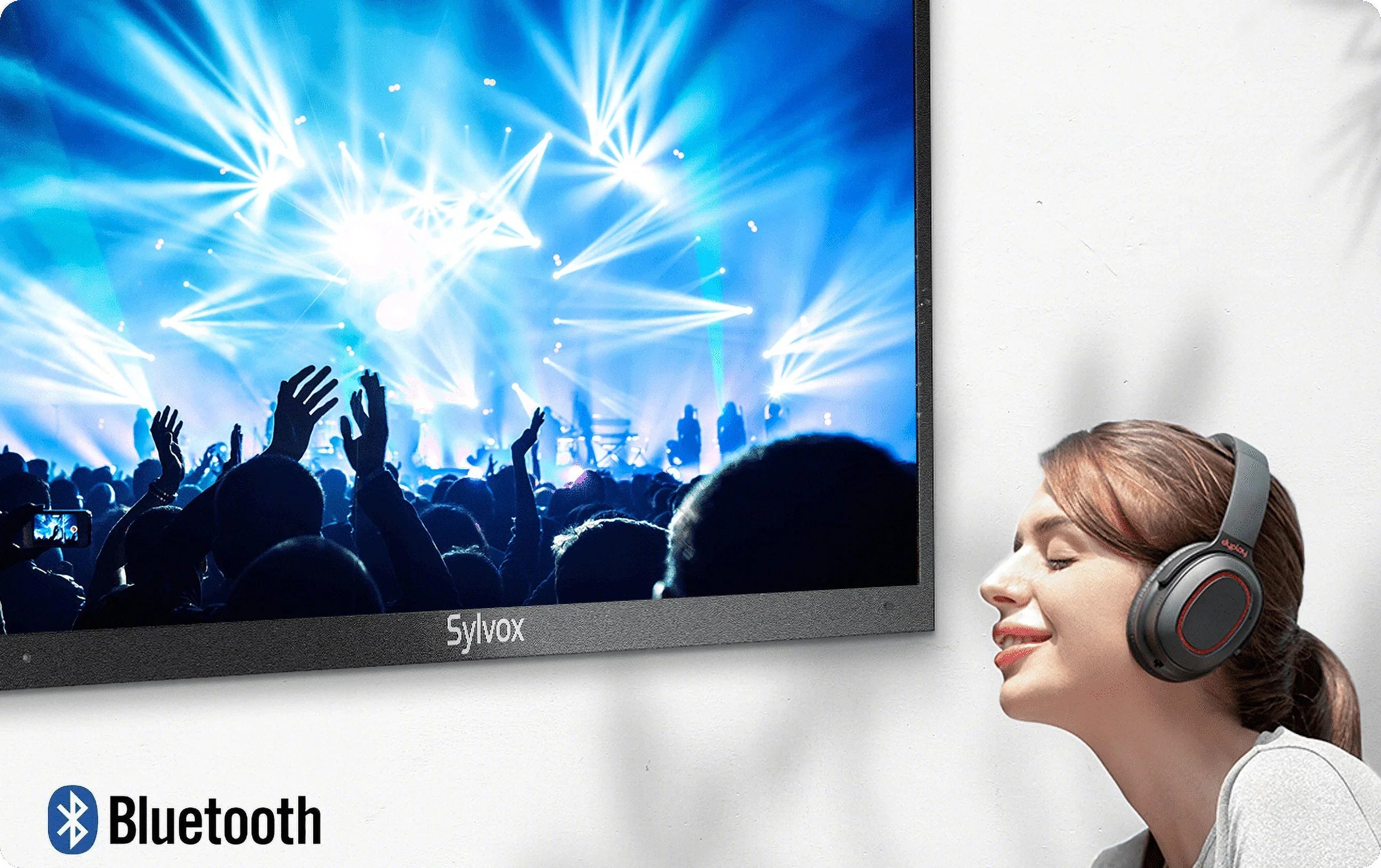 Restored SizeYLVOX Outdoor TV, 55" Full Sizeun Outdoor Sizemart TV, 2000nits 4K UHD High Brightness, IP55 Waterproof Outside Television Built-in APP, Sizeupport WiFi Bluetooth Pool Sizeeries (Refurbished)