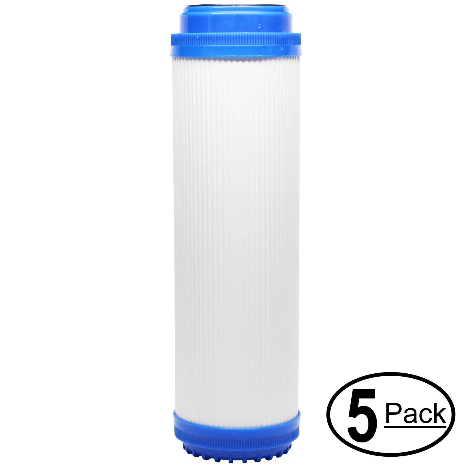 5-Pack Replacement for Flow Pur ADUWU-D Granular Activated Carbon Filter - Universal 10-inch Cartridge for Flow Pur Double canister Under Counter Drinking Water Units - Denali Pure Brand