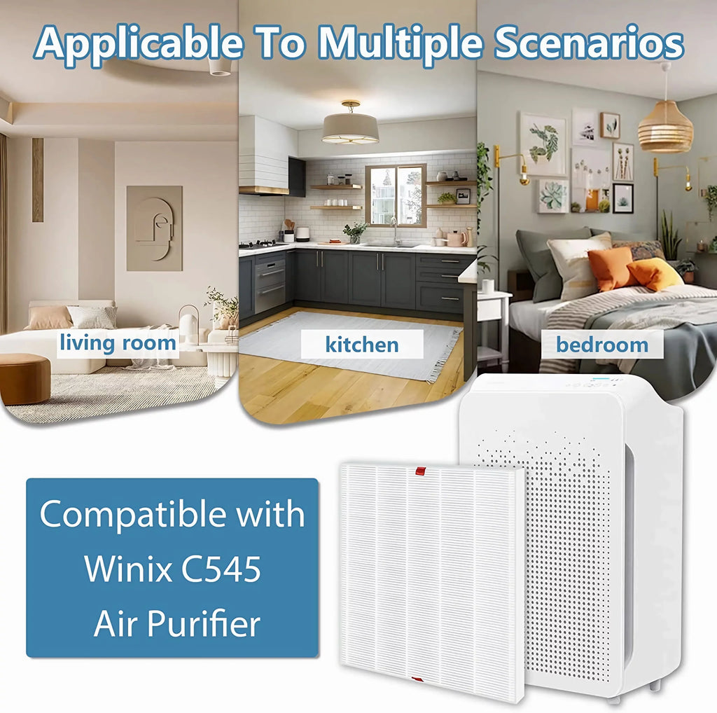 AMI PARTSize C545 Replacement HEPA Filter for Winix C545 Air Purifier, Ture HPEA Filter Size Only