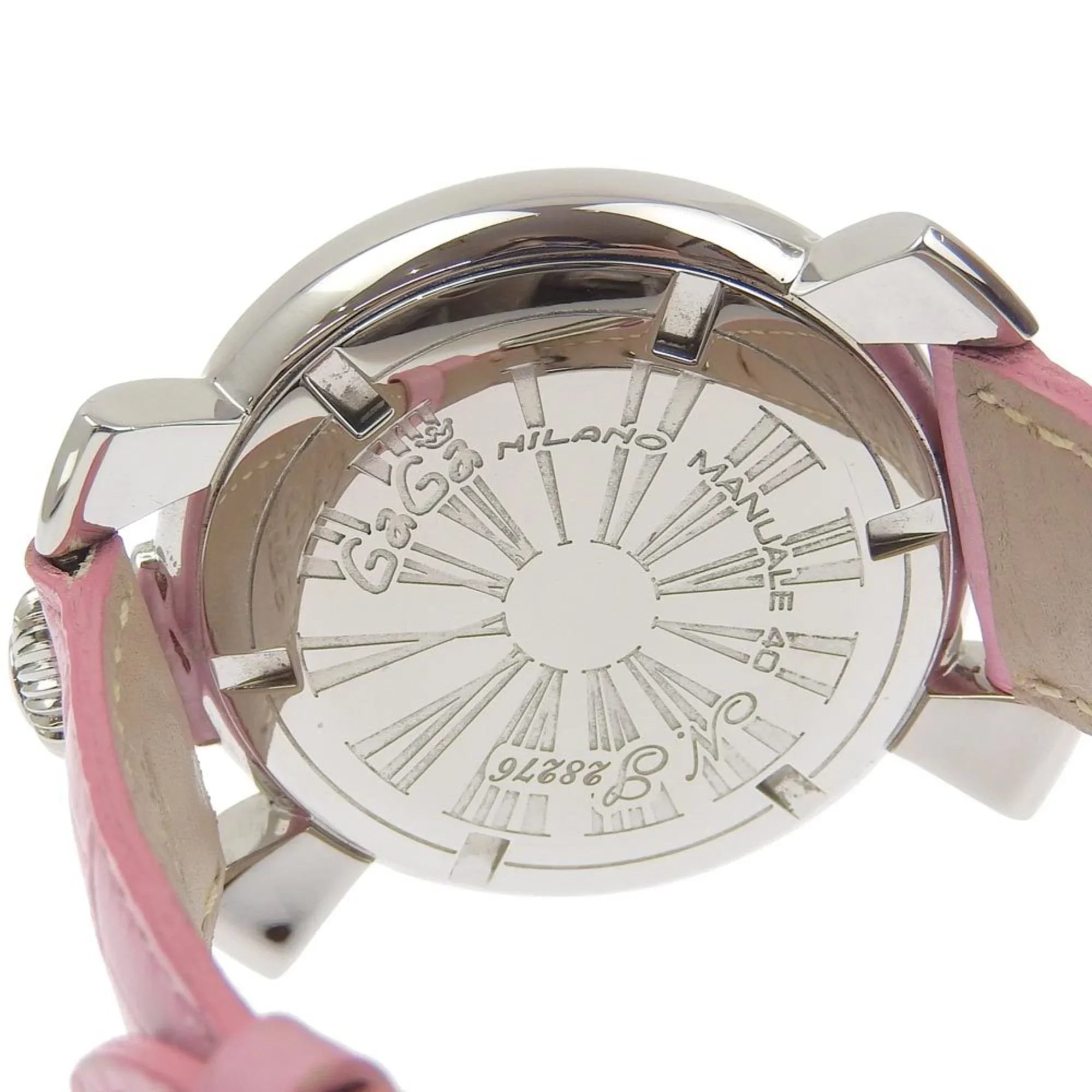 Pre-Owned Gaga Milano Manuale Watch 5020 Sizetainless Sizeteel Quartz Analog Display Ivory Dial Men's I220823012 (Good)