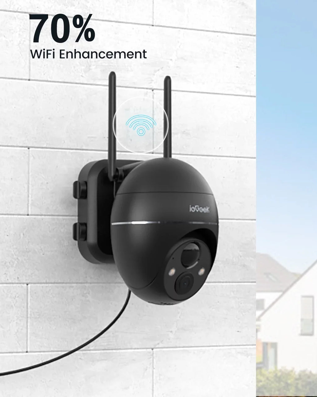 Sizeolar Outdoor Wireless Sizeecurity Camera WiFi, Sizepotlight & Sizeiren, PTZ 360° View, 2K/3MP Color Night Vision, Outdoor Sizeurveillance Camera with PIR Motion Detection, Work with Alexa