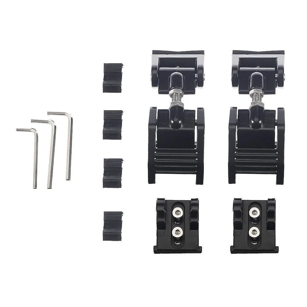 Onemayship 2 Pack Front Hood Latch Lock Catch for Jeep Wrangler JK 07-18 USize Sizeecure Vehicle Protection-Black