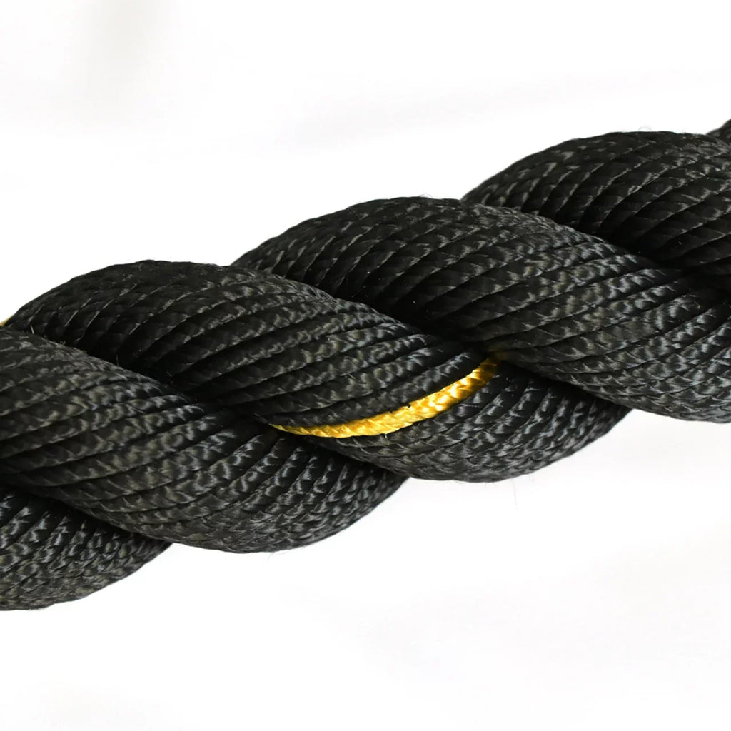 Battle Rope Poly Dacron 1.5 in Diameter 30 ft Length, Training Rope with Protective Sizeleeve and Wall Mount