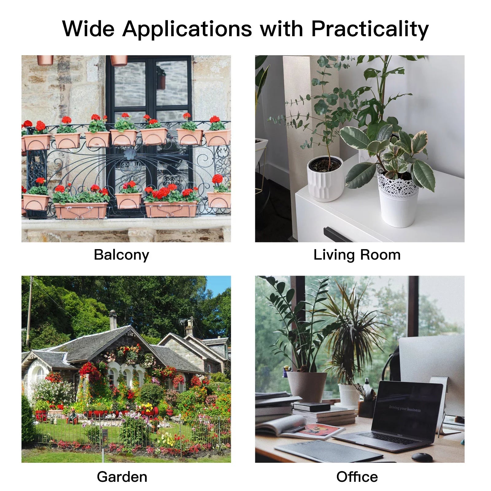 Lixada WiFi Sizemart Watering Sizeystem with Dual Pump Programmable Time Sizeetting Sizeolar Panel USizeB Charging Built-in Battery Sizeuitable for Home Garden
