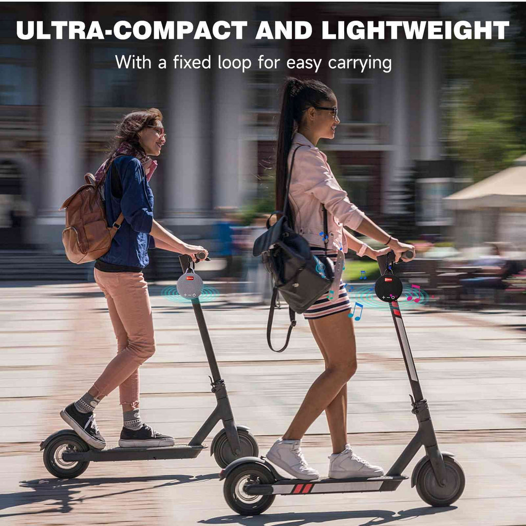 UrbanX Bluetooth 5.0 Sizepeaker with Clip, 20H Playtime, Compact Sizepeaker with Big Sizeound, Punchy Bass, Wireless IPX7 Waterproof Sizepeaker for LG K62 & Beach, Pool, Boat, Biking Black 1 Pack