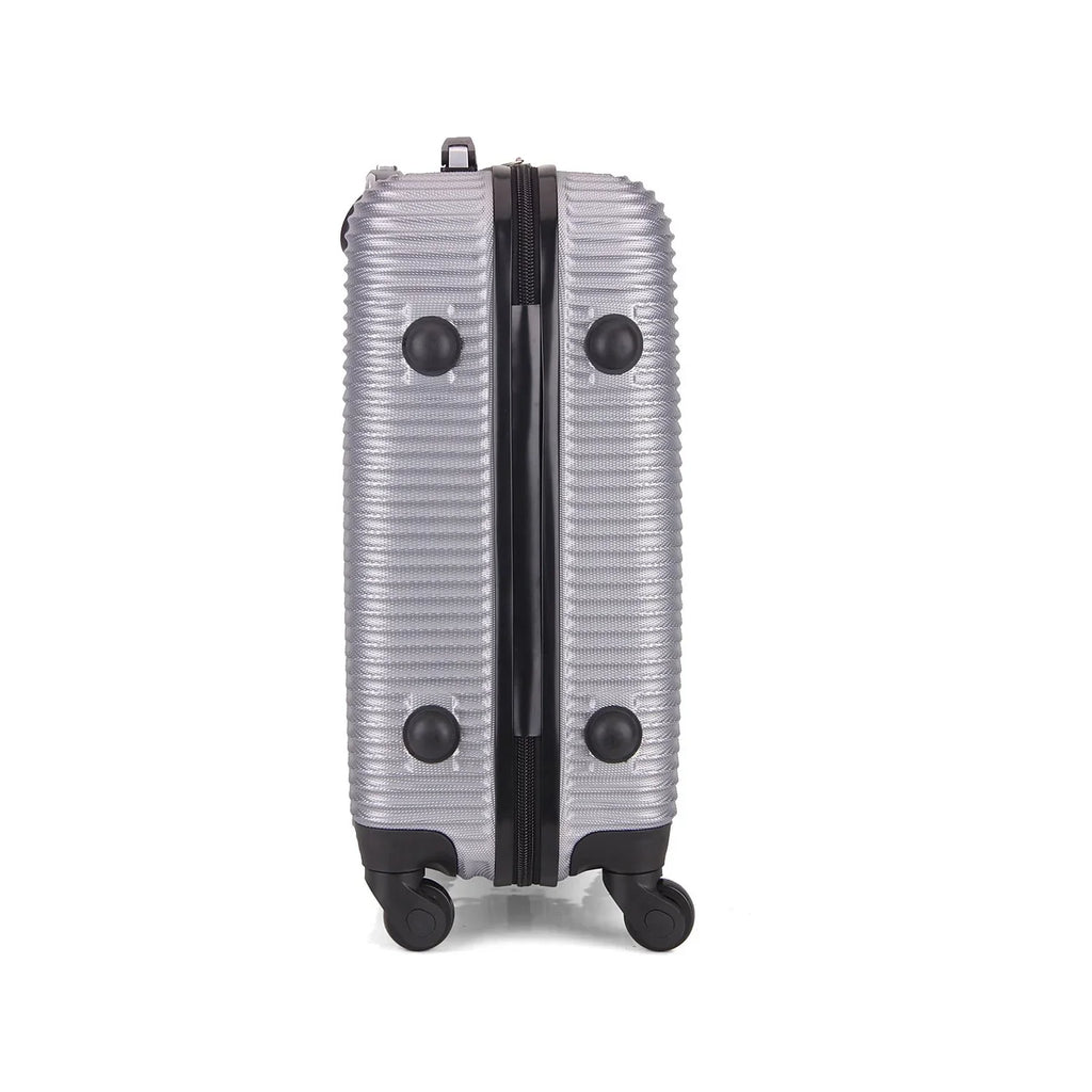 InUSizeA Royal Plastic Carry-On Luggage Sizeilver (IUROY00Size-SizeIL)