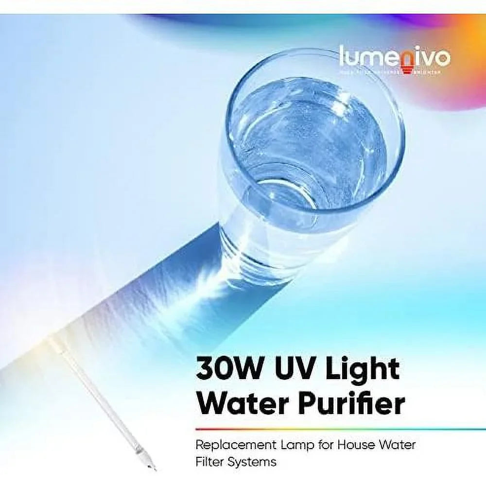 30w uv light water purifier replacement lamp for aquasana whole house water filter system, sterilight uv lamp filter - 1 pack