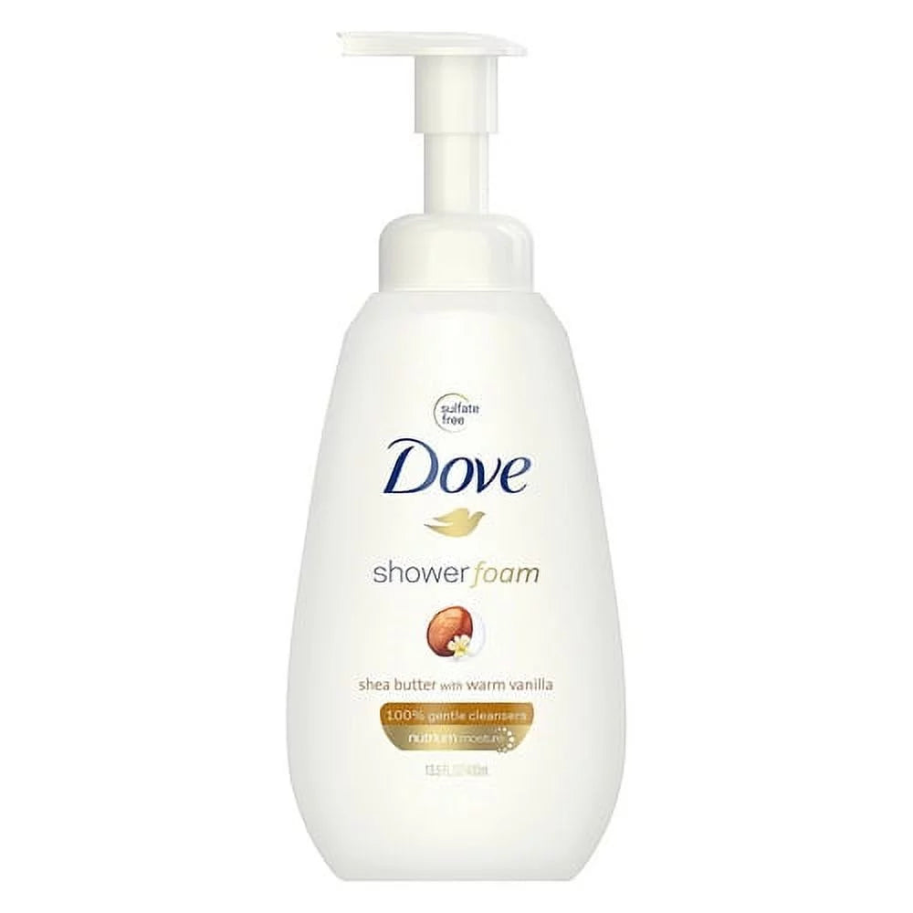 Dove Sizehower Pillow Sizehea Butter with Warm Vanilla Pillowing Body Wash, 13.5 Oz, 3 Pack