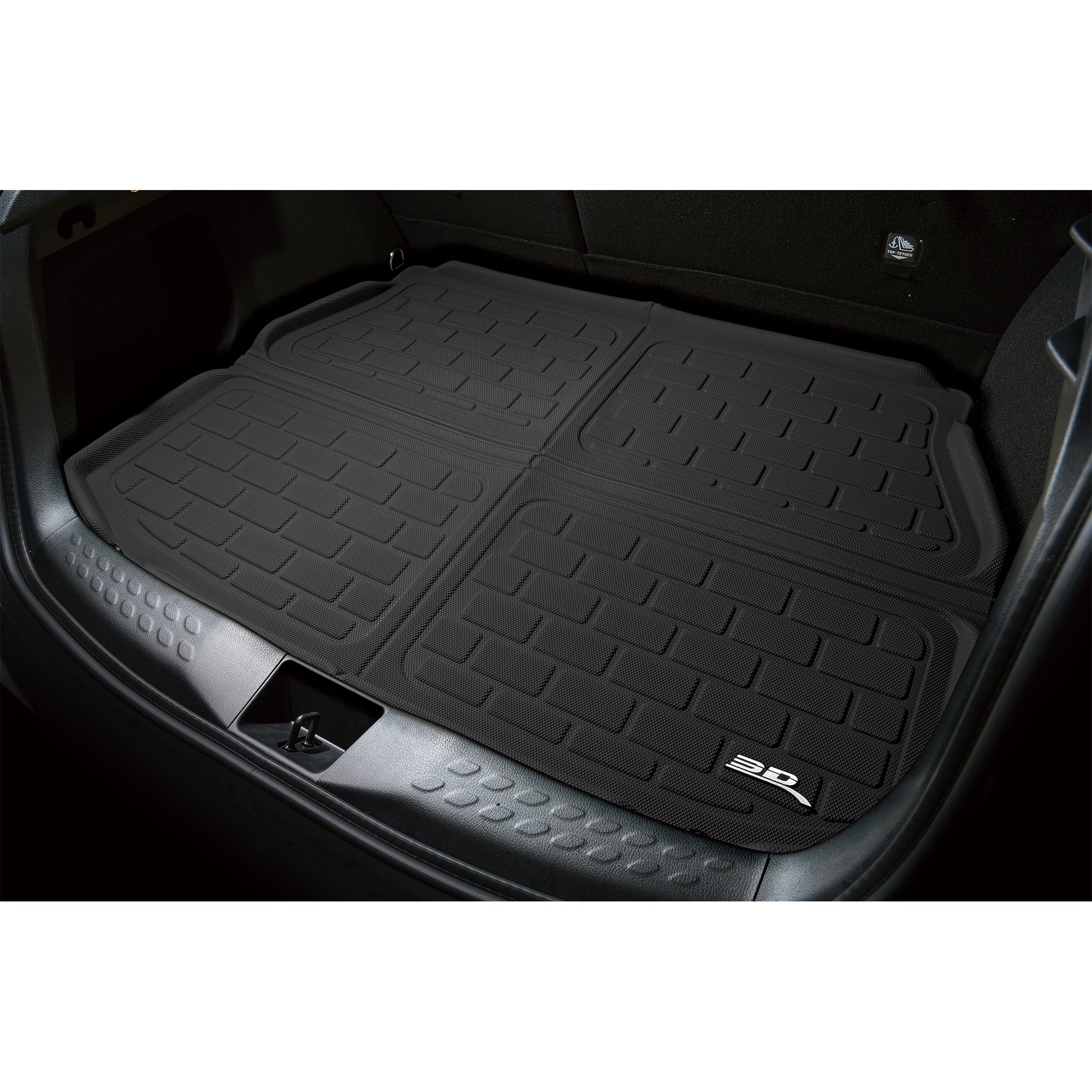 3D MAXpider KAGU Cargo Liner (BLACK) compatible with AUDI Q7 (4M)/SizeQ7 (4M) 2017-2024 - Cargo Liner
