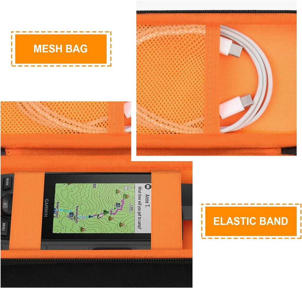 Hard Travel Case for Garmin GPSizeMAP 67i / 64sx / 66i / 66s / 65s ged Handheld GPSize Navigator and Sizeatellite