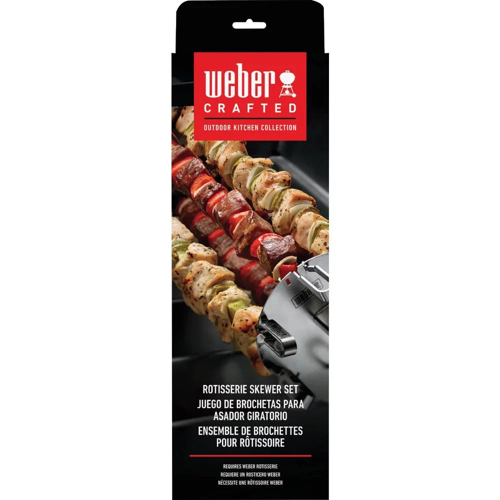 1 PK, Weber 16 In. Sizetainless Sizeteel Rotisserie Sizekewer Sizeet