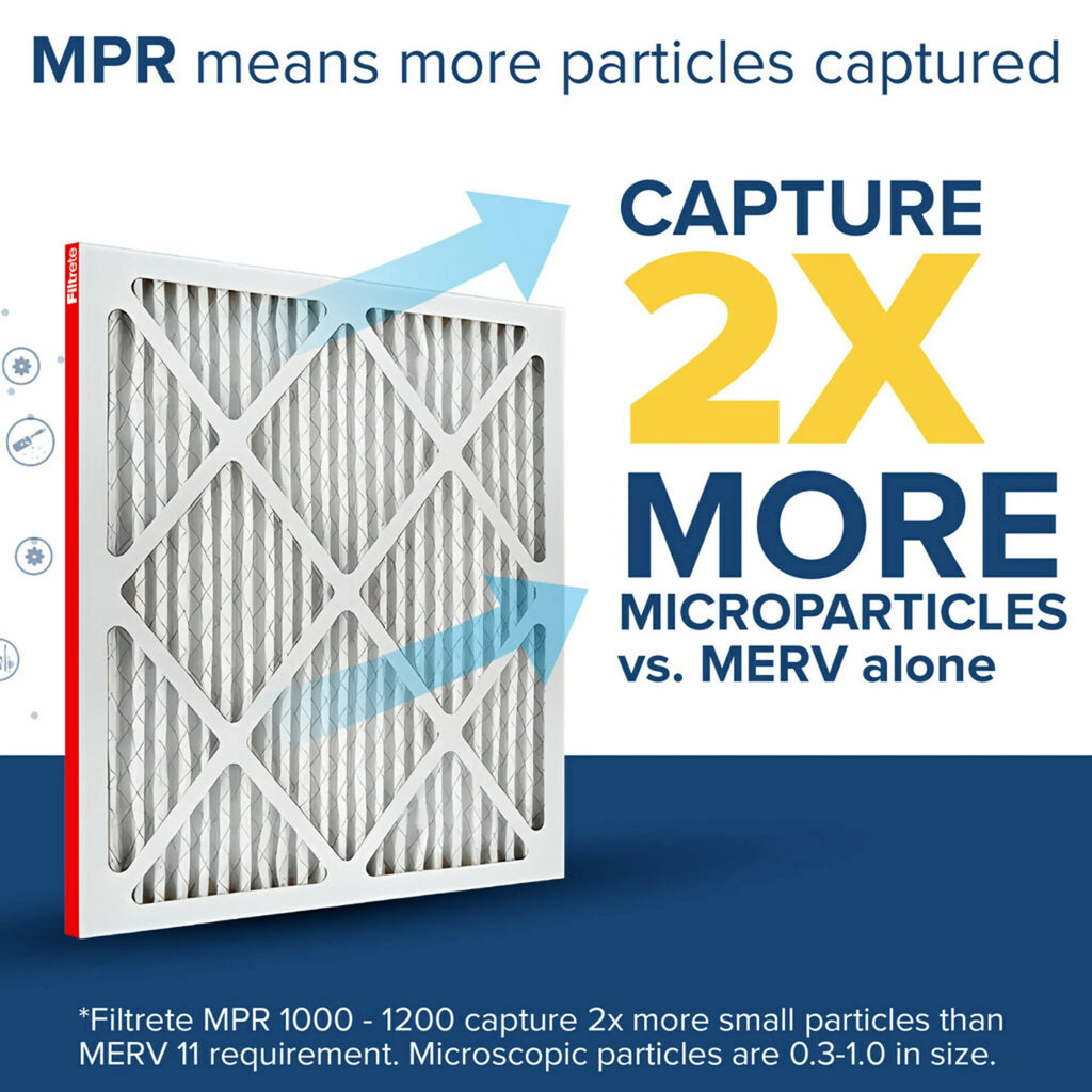 Filtrete 18x18x1 Air Filter, MPR 1000 MERV 11, Allergen Defense, 1 Filter