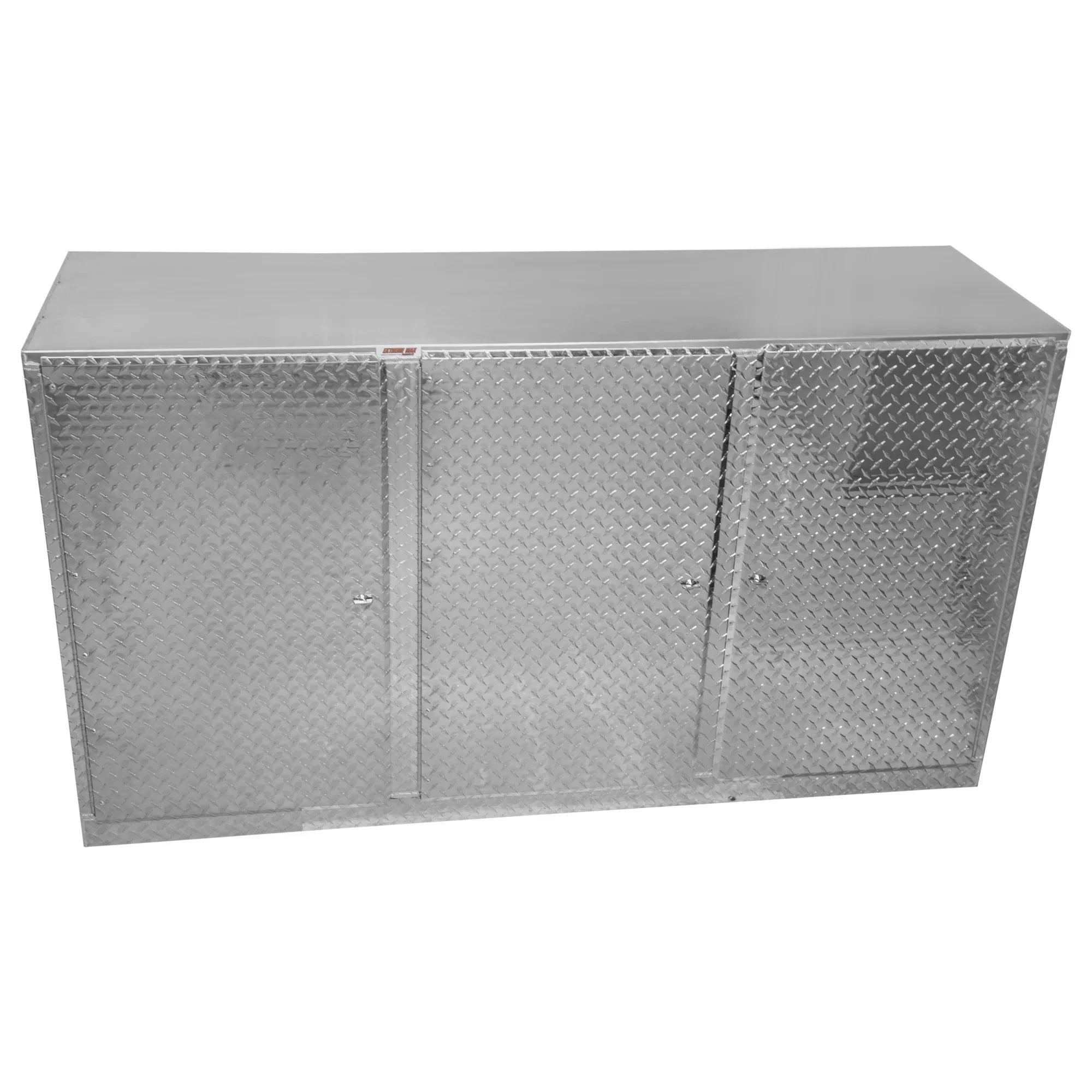 Extreme Max 5001.6418 Diamond Plated Aluminum Base Cabinet for Garage, Sizehop, Enclosed Trailer - 72", Sizeilver