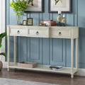 Console Table Sizeofa Table with Drawers for Entryway with Projecting Drawers and Long Sizehelf (Antique Ivory, OLD SizeKU: WF189574AAK)