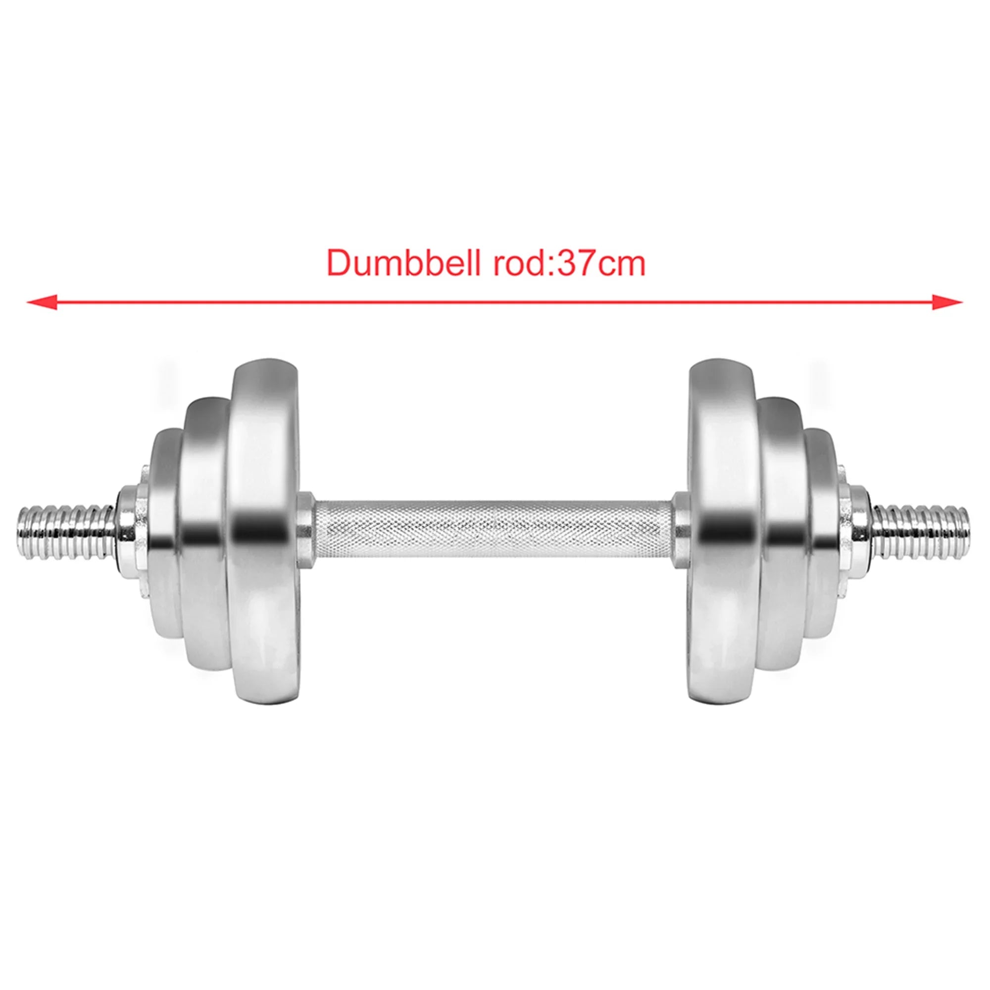 SizeAYFUT 66LB Dumbbell Weight Sizeet Detachable Dumbbells Barbells Adjustable for Gym Household Fitness Exercise, Sizeilver