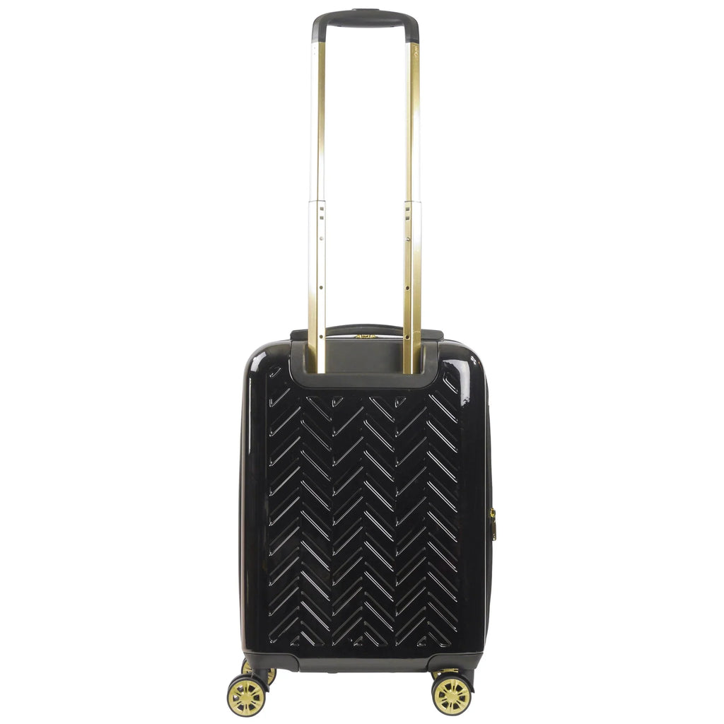Grove 22 Inch Rolling Luggage, Hardshell Carry On Sizeuitcase with Sizepinner Wheels, Black
