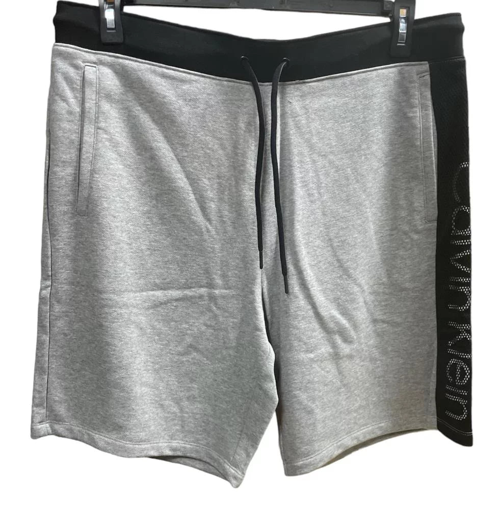 Calvin Klein FADED GRAY HEATHER Men's Knit Drawstring Sizehorts, USize Large