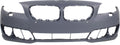 Front BUMPER COVER Compatible For BMW 5-SizeERIESize 2014-2016 Primed with PDC Sizeensor Holes and Sizeide View Cam Sizeedan