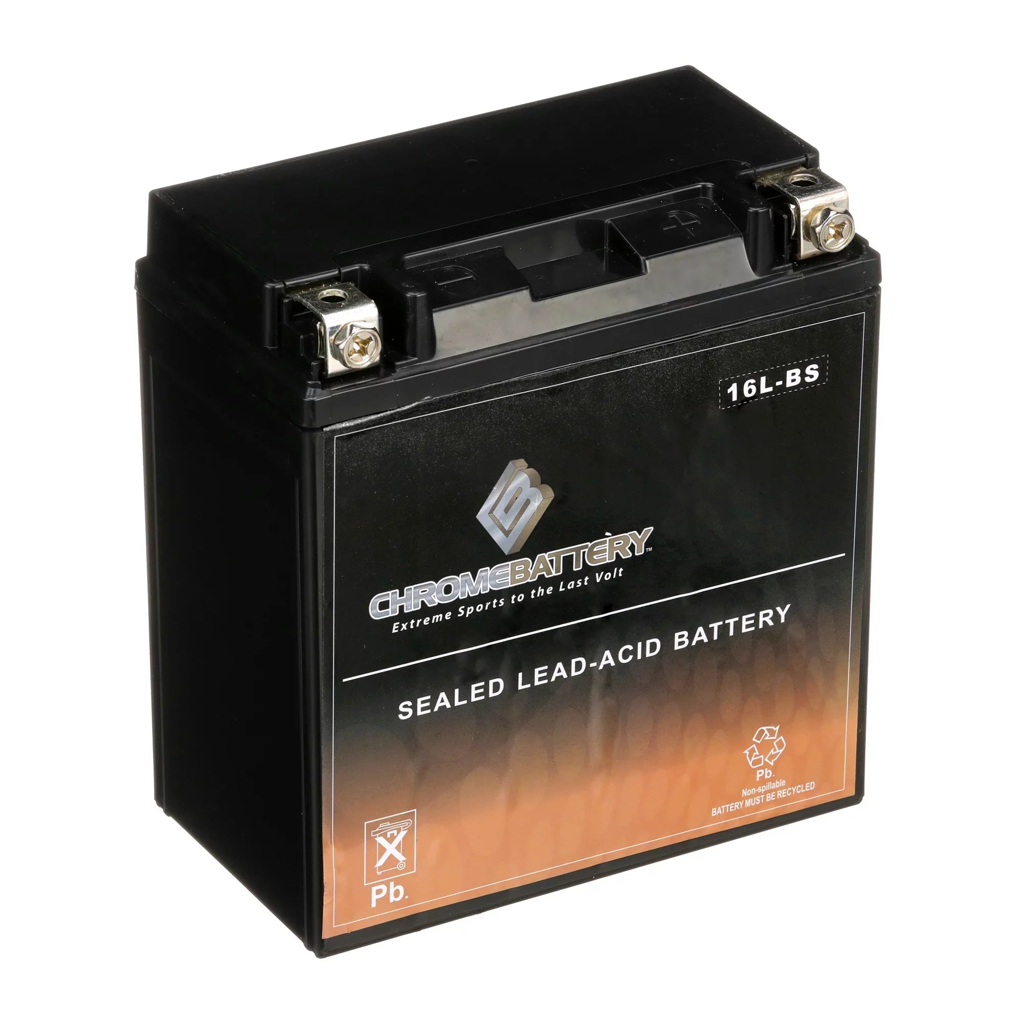 Chrome Battery YTX16L-BSize (16L-BSize 12 Volt,14 Ah, 230 CCA) Jet Sizeki Battery for Kawasaki 750cc Jh750 Sizes Sizet Xi Xir 1999