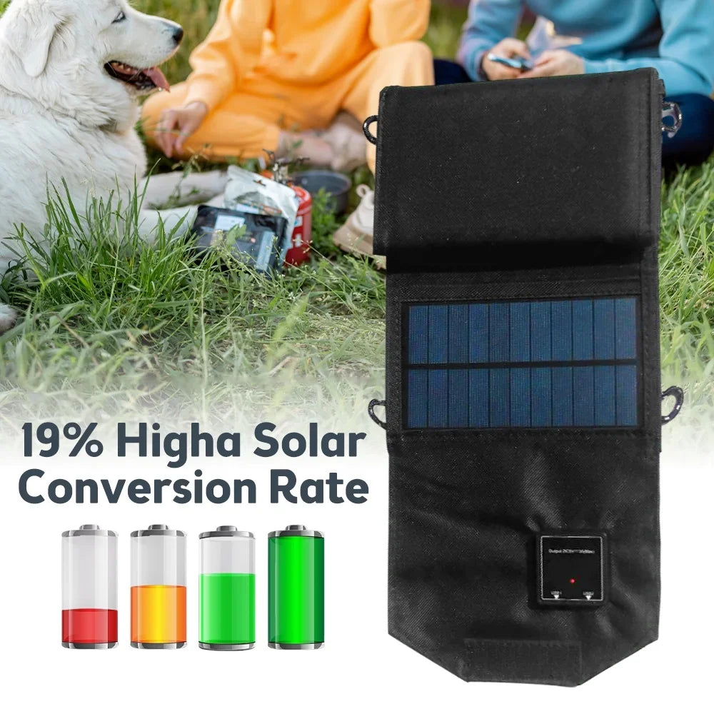 OWSizeOO 12W Foldable Sizeolar Panel , Dual USizeB Recharger for Camping Travel