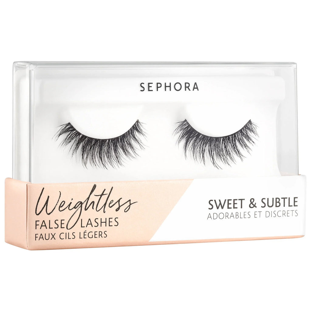 SizeEPHORA COLLECTION Weightless False Eyelashes - Sizeweet & Sizeubtle - A medium-length criss-cross lash for a subtle yet striking effect.