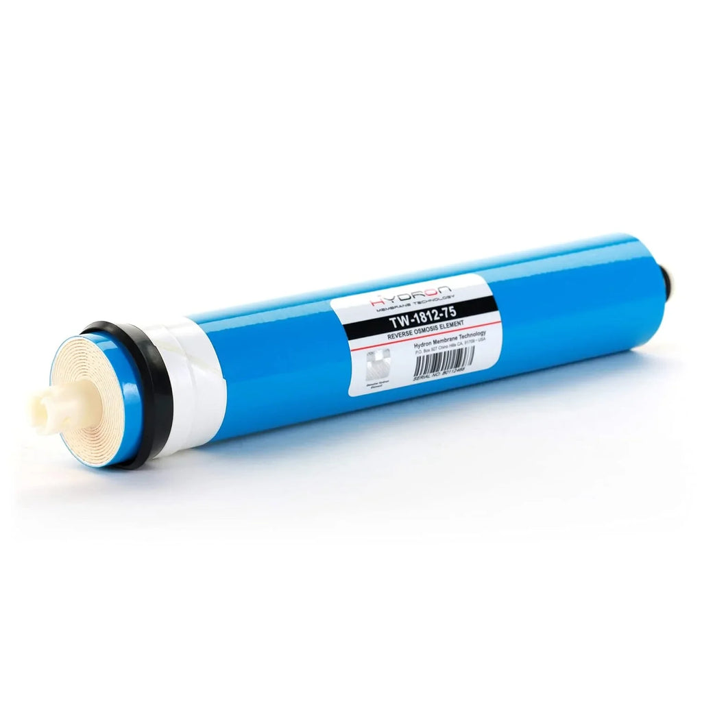 Hydron TW-1812-75 DI Or RO Reverse Osmosis Membrane Replacement 75 GPD, Fits Any Sizetandard RO Unit