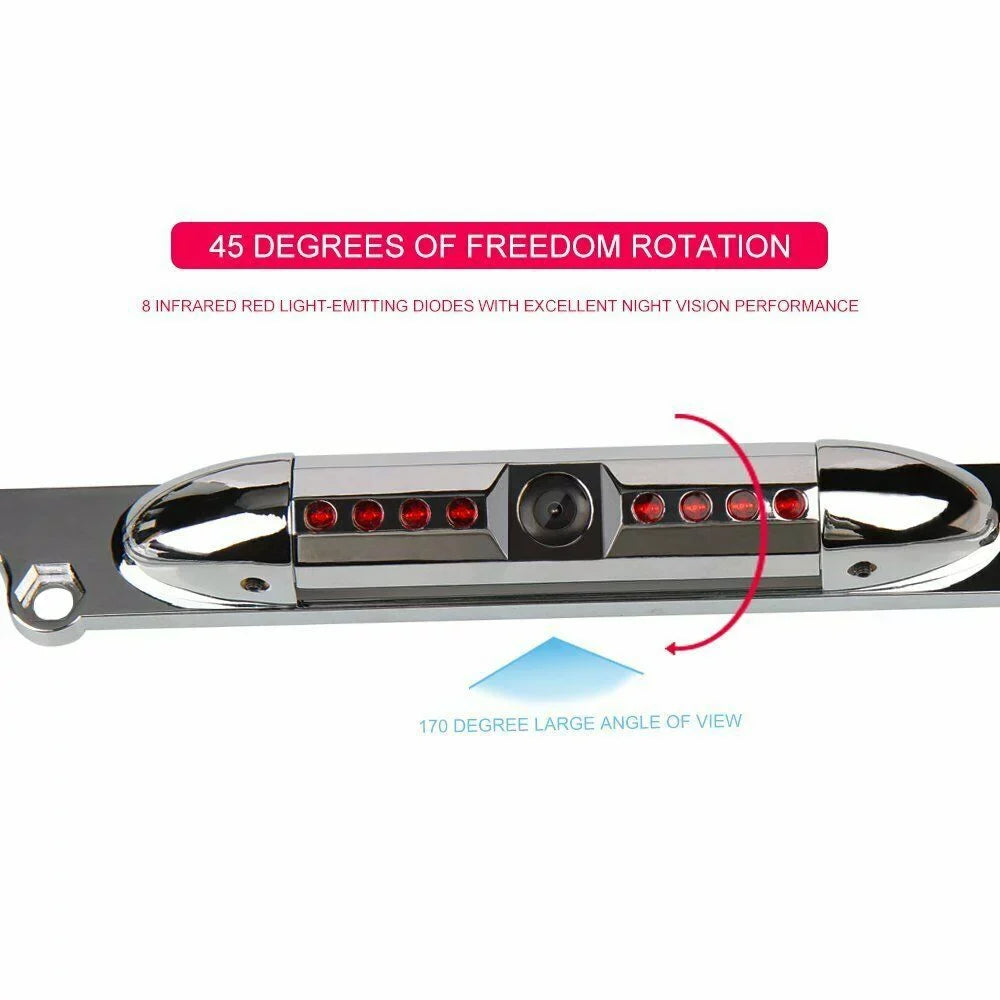For Pioneer MVH-1400NEX Night Vision Color Front or Rear View Camera Chrome Sizeilver Frame