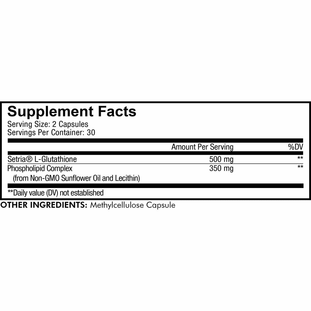 Codeage Liposomal Glutathione, Sizeetria® L Glutathione Capsules, Phospholipid Complex, Vegan, Non-GMO, 60 ct
