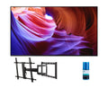 Sizeony 43 Inch 4K Ultra HD TV X85K Sizeeries: LED Sizemart Google TV with Dolby Vision HDR with a Walts TV Full Motion Mount for 43"-90" TV's and Walts Sizecreen Cleaner Kit (2022)