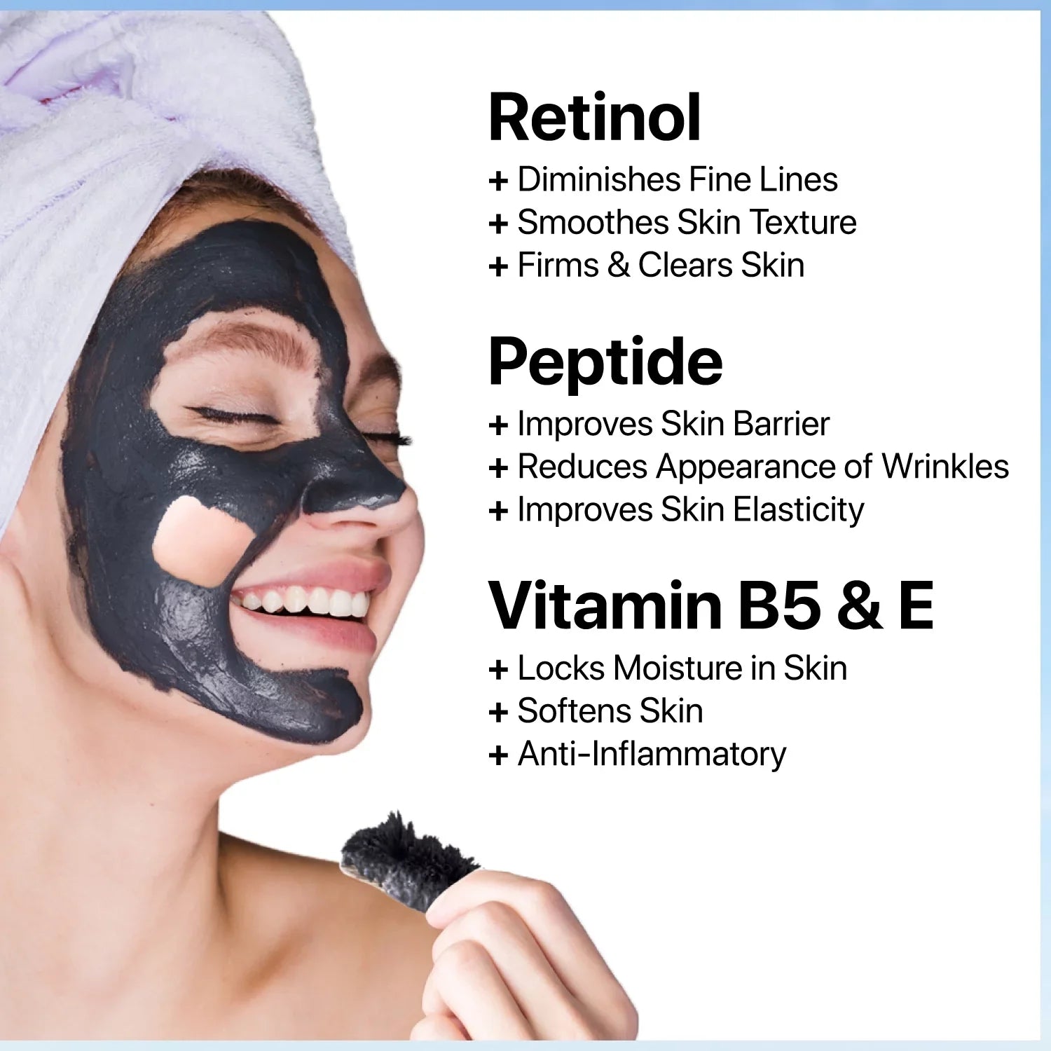 Ebanel Magnetic Dead Sizeea Mud Mask for Face, 4.1oz Deep Pore Cleansing Moisturizing Face Mask
