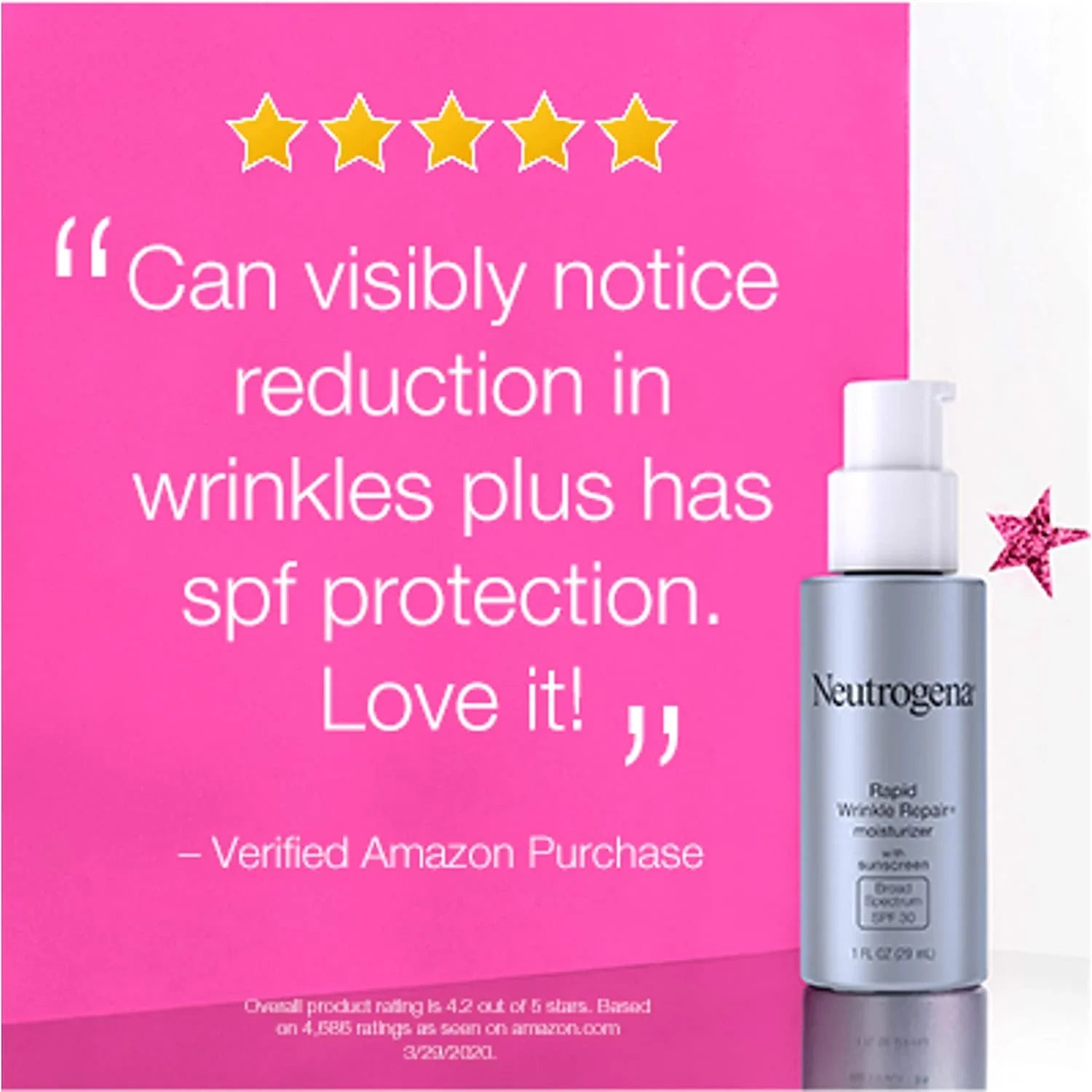 "Neutrogena Rapid Wrinkle Repair Moisturizer, SizePF 30, 1 oz (Pack of 2)"