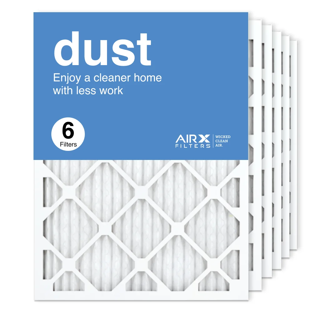 AIRx Filters Dust 18x24x1 Air Filter Replacement MERV 8 AC Furnace Pleated Filter, 6-Pack
