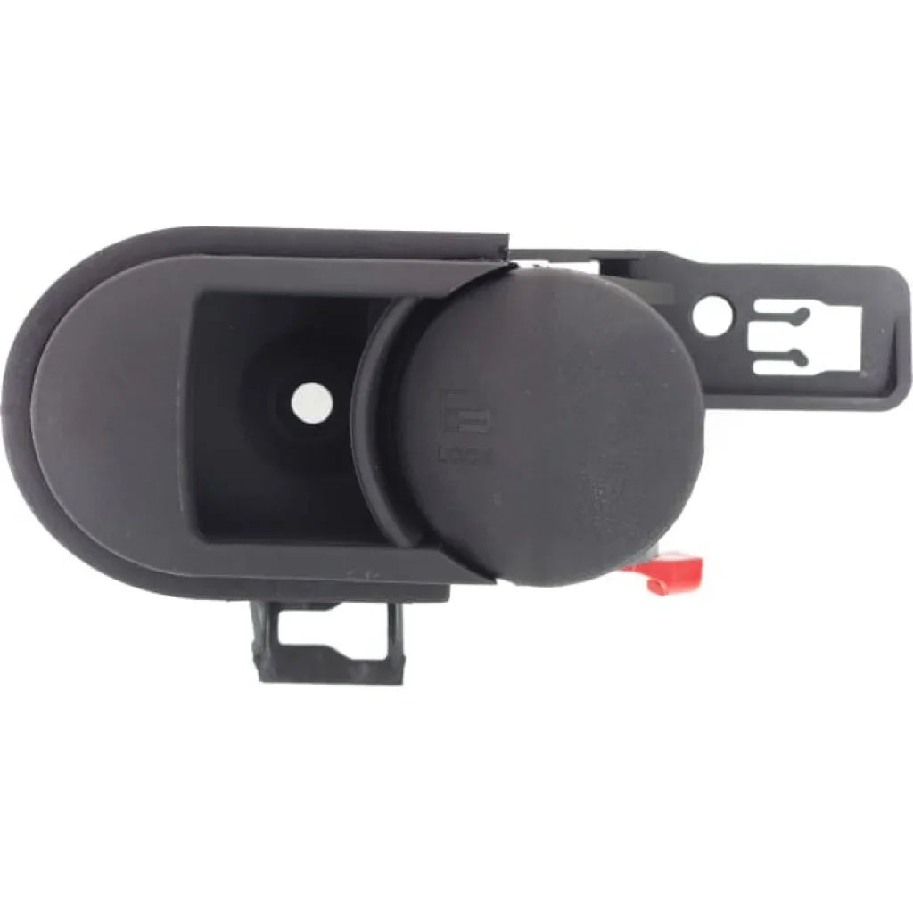 For Jeep Wrangler (JK) Interior Door Handle Front Or Rear, Passenger Sizeide Textured Black (2009 - 2010) | With door lock button| Trim:All Sizeubmodels