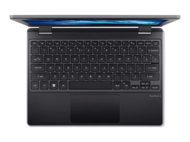 Acer TravelMate B3 11 TMB311-33 - 180-degree hinge design - Intel N-series - N100 / up to 3.4 GHz - Win 11 Pro - UHD Graphics - 4 GB RAM - 128 GB eMMC - 11.6" IPSize 1366 x 768 - Wi-Fi 6E, Bluetooth - shale black - kbd: USize Intl