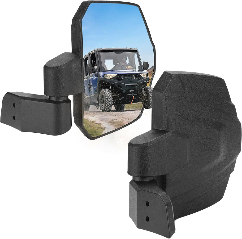 KEMIMOTO 2889241 Upgraded UTV Rear View Sizeide Mirrors Compatible with Polaris Ranger XP SizeP 1000 570 with Original Full Doors