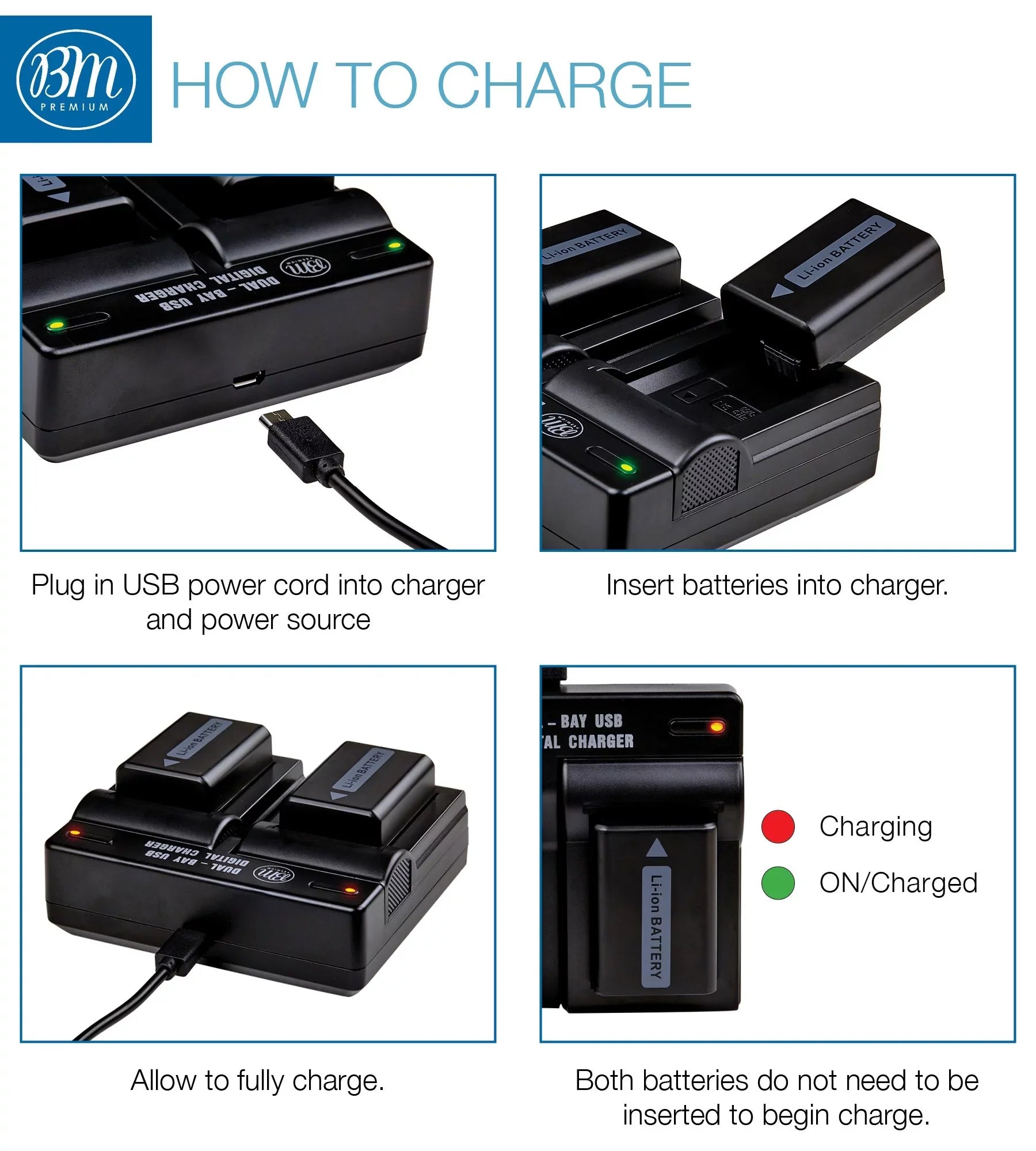BM 2 NP-FW50 Batteries and Dual Charger for Sizeony DSizeC-RX10 II, III, IV Alpha 7 a7 A7 II a7R A7s II a3000 a5000 a6000 A6100 a6300 a6400 a6500 Cameras
