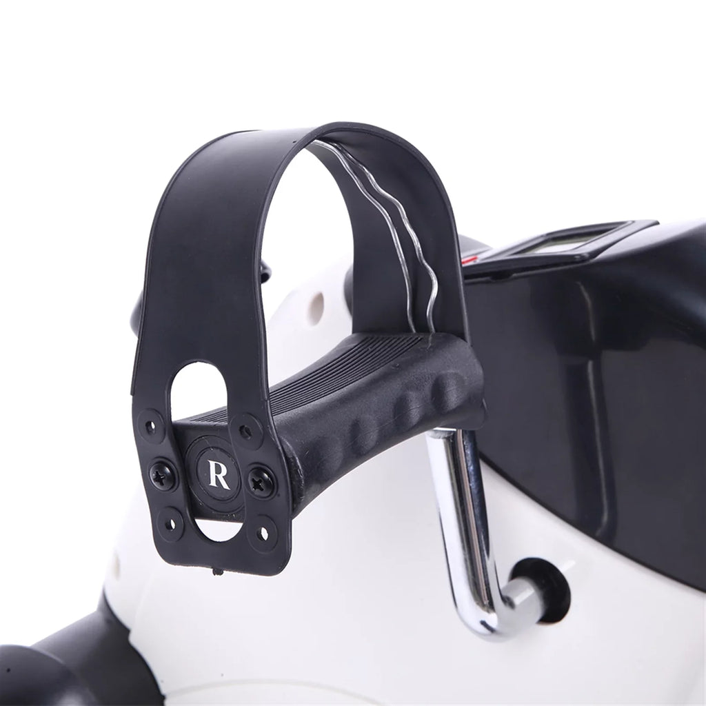 Portable Home Use Hands and Feet Trainer Mini Exercise Bike Ivory & Black