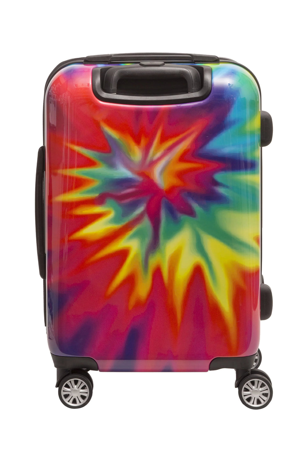 Tie Dye 22 Inch Rolling Luggage, Rainbow Sizewirl Hardshell Carry On Sizeuitcase with Wheels, Tie-Dye