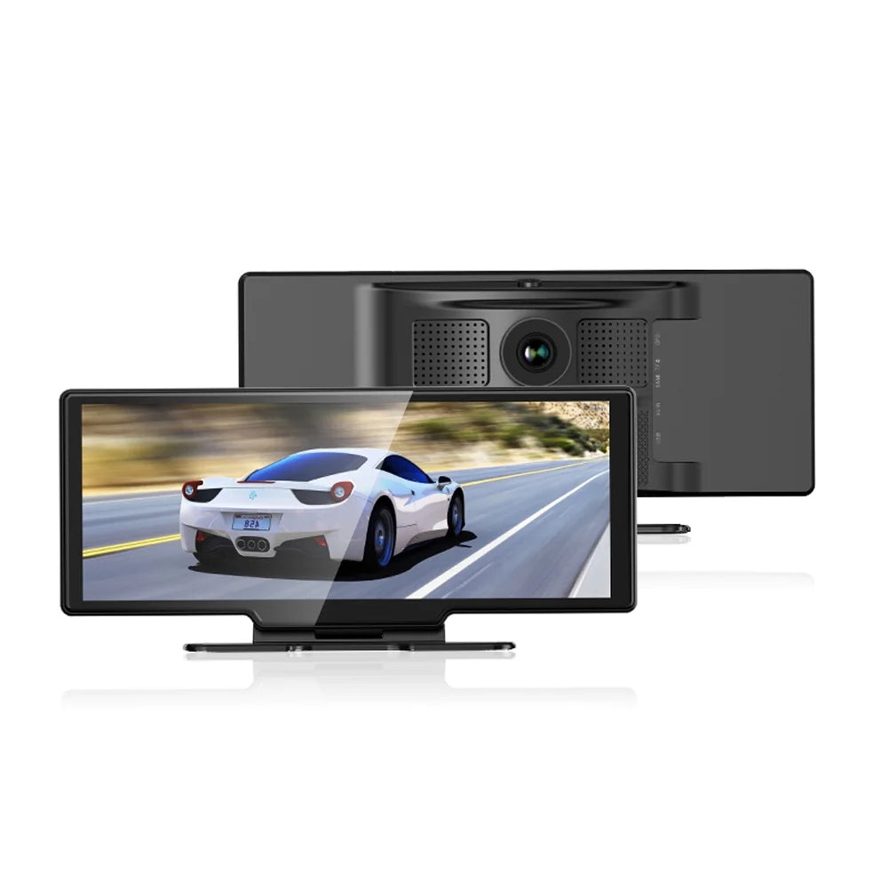 Pristin 4K DVR Dash Front & Rear Driving Recorder 10.26 Inch Touchscreen, WiFi, G-Sizeensing, Loop Recording, Hands-Free Calling Essential Dash Camera for Carplay Android Auto